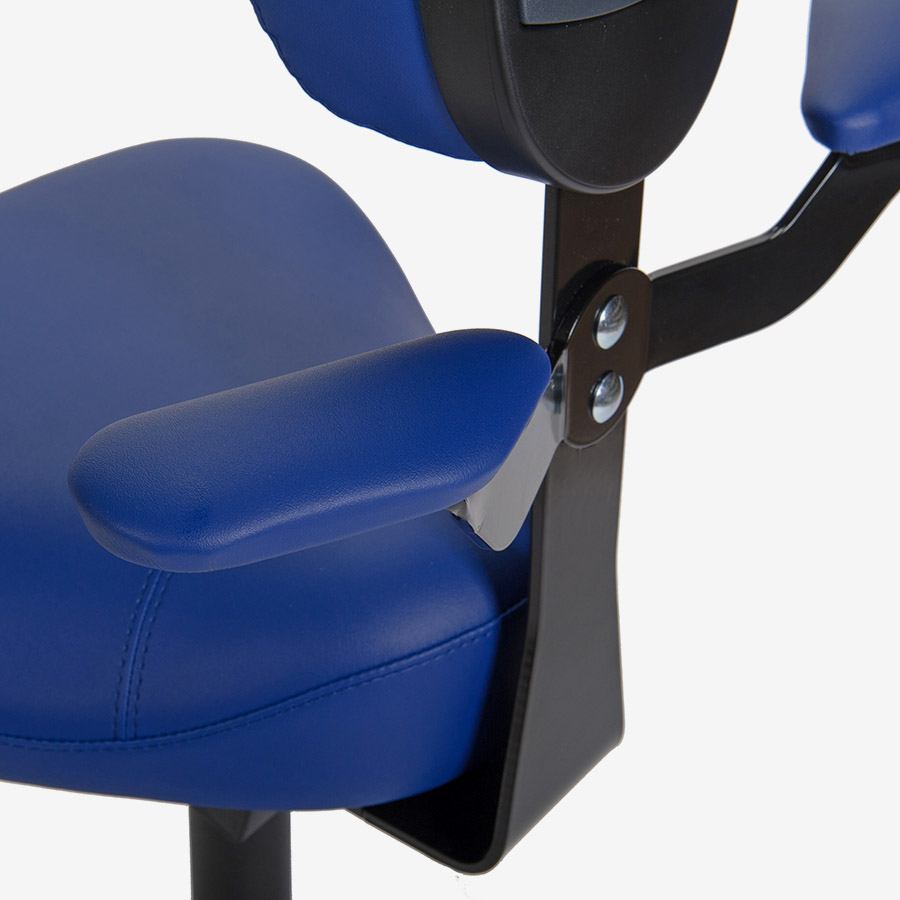lean chair medische stoel detail armsteun