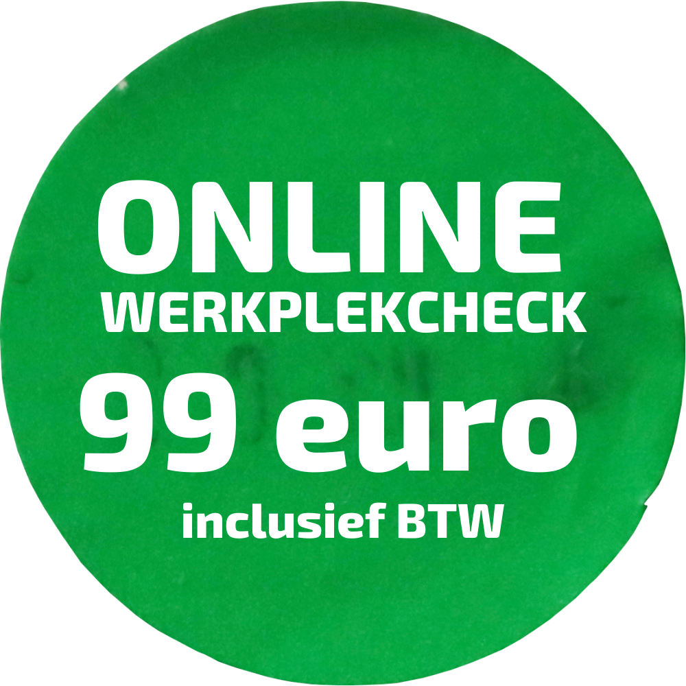 online werkplek check prijssticker